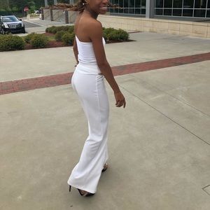 White fashion nova pants